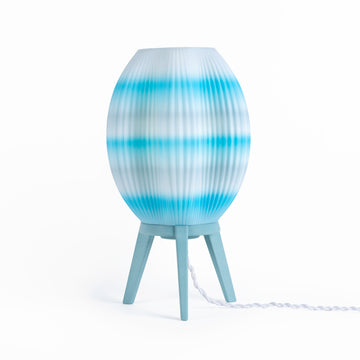 Wavy Modern Contemporary Plant-Based PLA 3D Printed Dimmable LED Table Lamp - JONATHAN Y